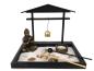 Preview: Zen - Garten mit Buddhafigur Glocke Stein Sand Nr: HY1902
